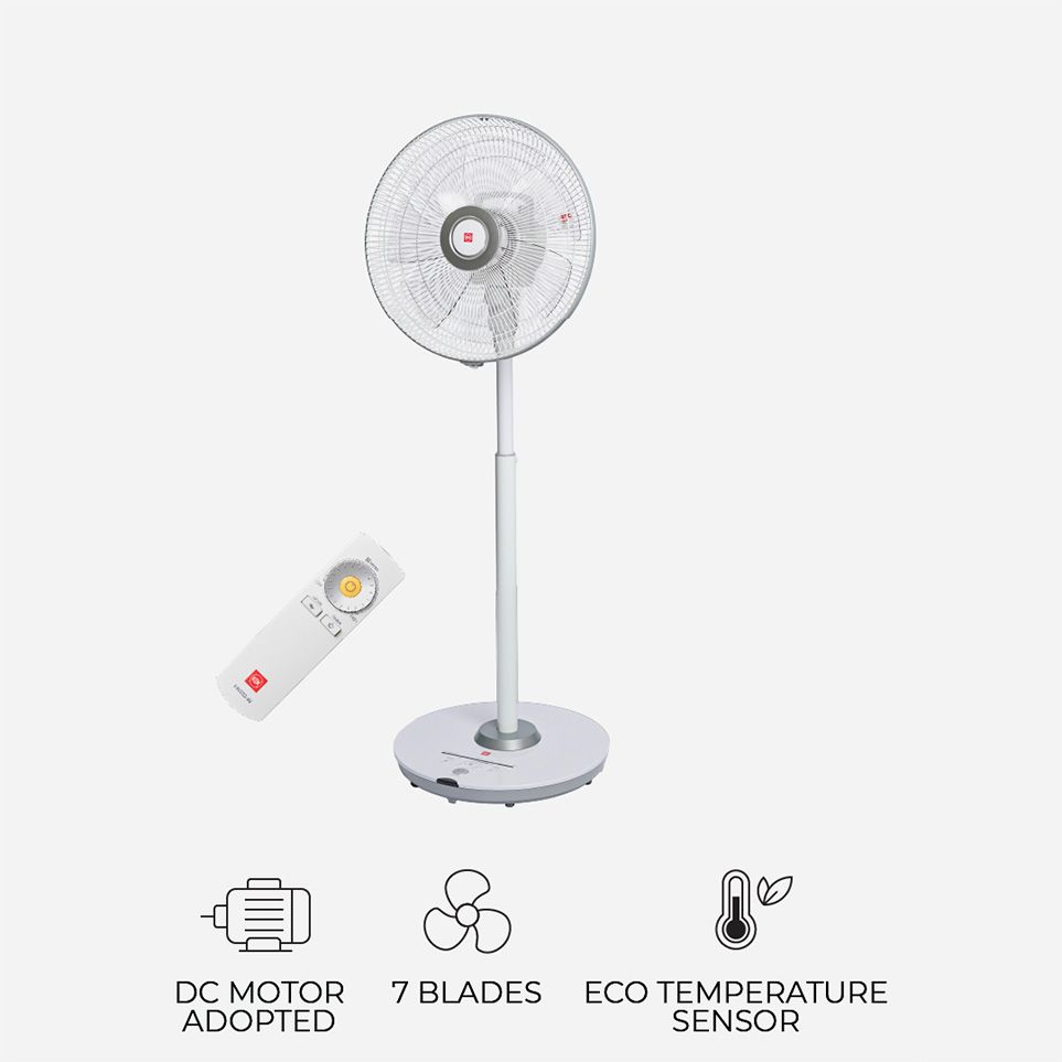 KDK HN35S 7 Blades Stand Fan with Remote Control (36cm/14”)