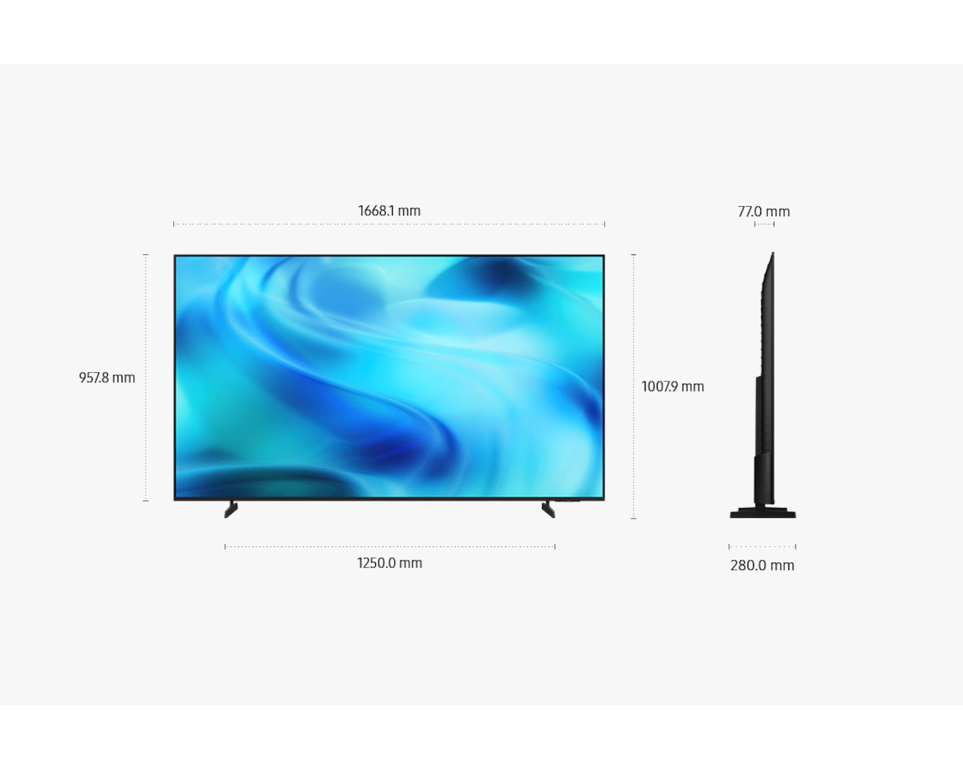 SAMSUNG UA75U8000HK Crystal UHD U8000H 4K Vision AI Smart TV 75inch
