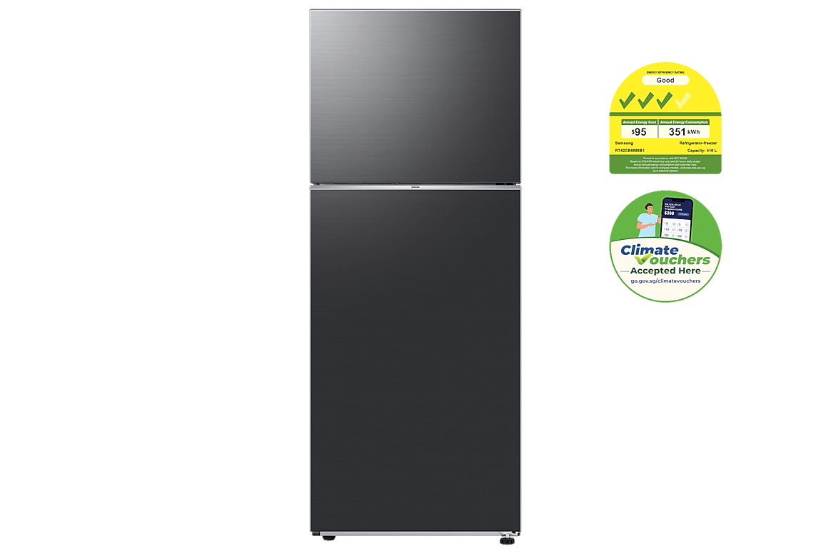 SAMSUNG RT42CB6688B1SS Bespoke AI Top Mount Freezer 410L