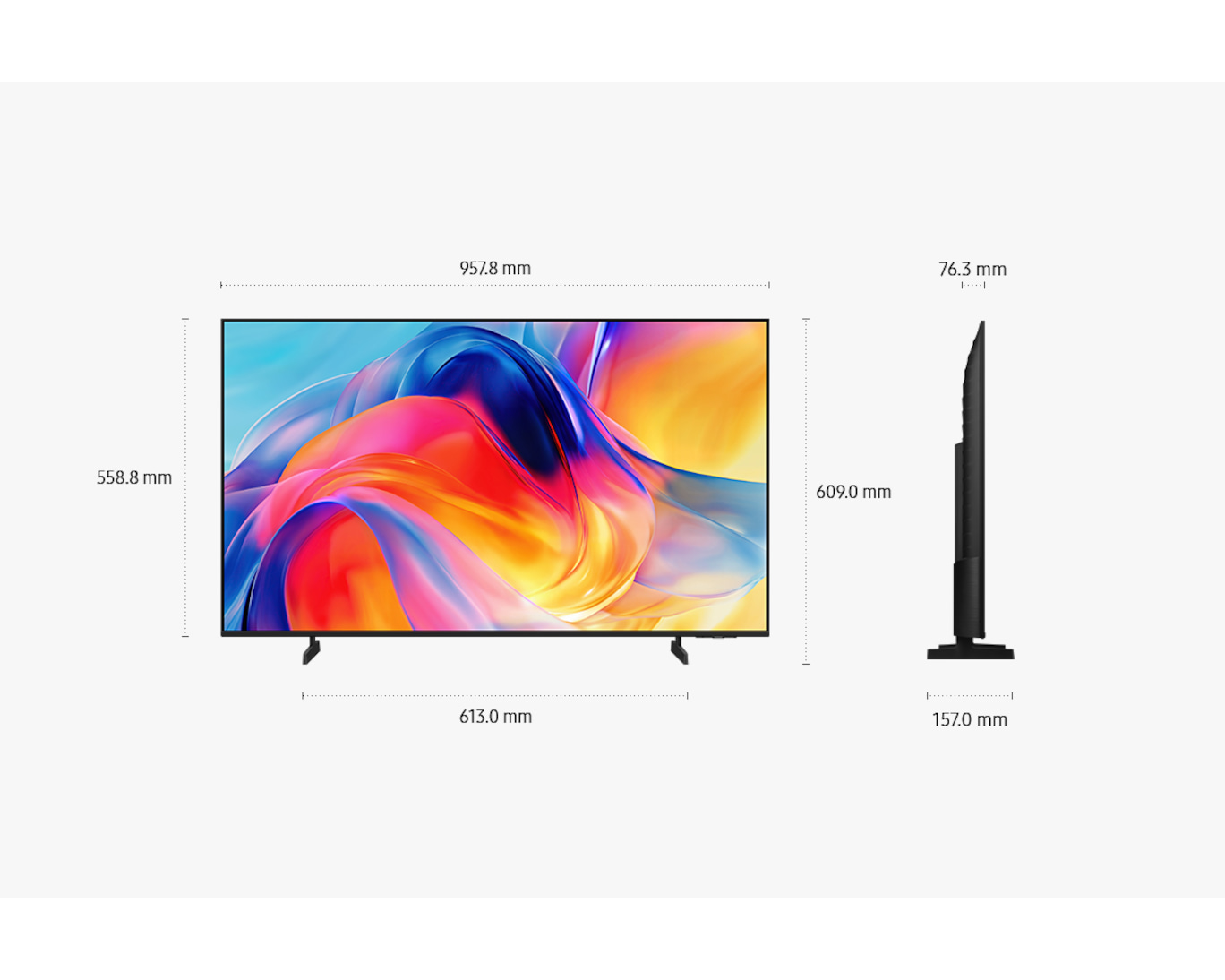 SAMSUNG UA43M75HAK Mini LED M75H 4K Vision AI Smart TV 43inch