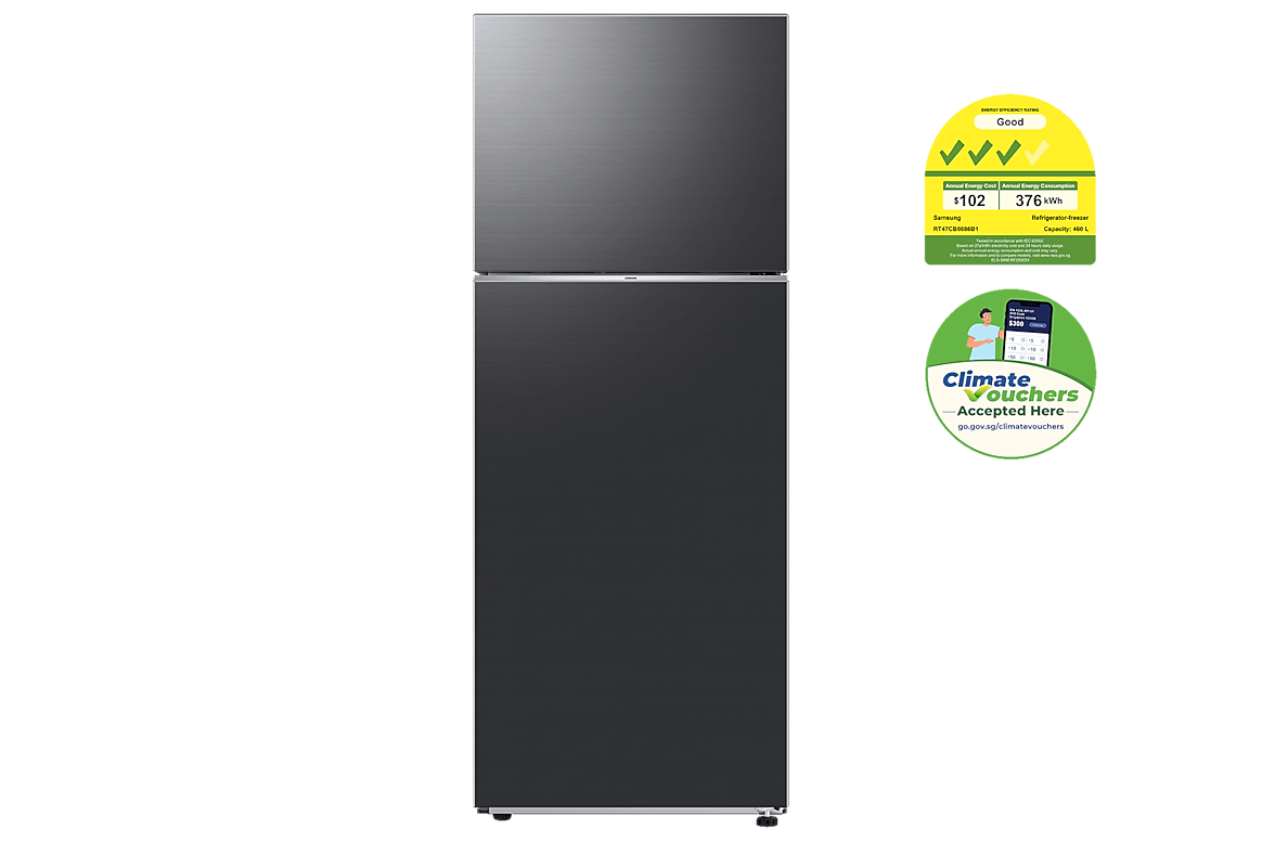 SAMSUNG RT47CB6686B1SS Bespoke AI Top Mount Freezer 460L