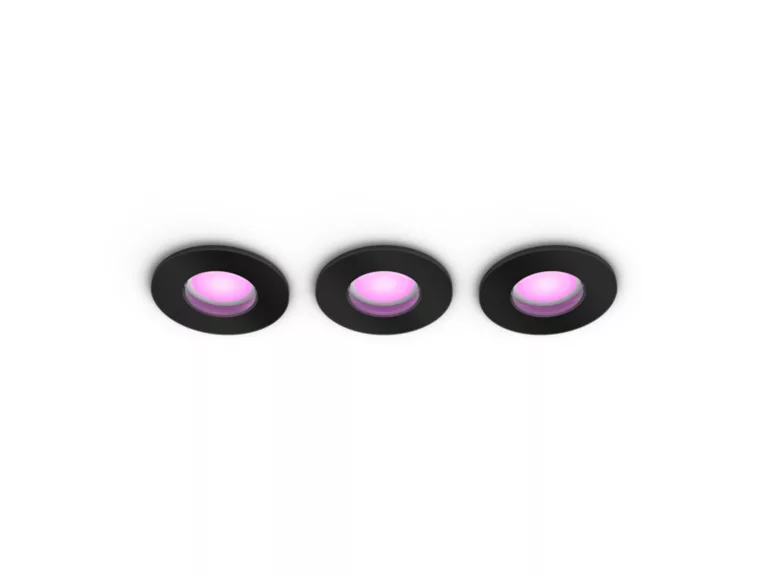 PHILIPS Xamento Hue Recessed black 3x4.2W