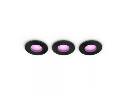 PHILIPS Xamento Hue Recessed black 3x4.2W