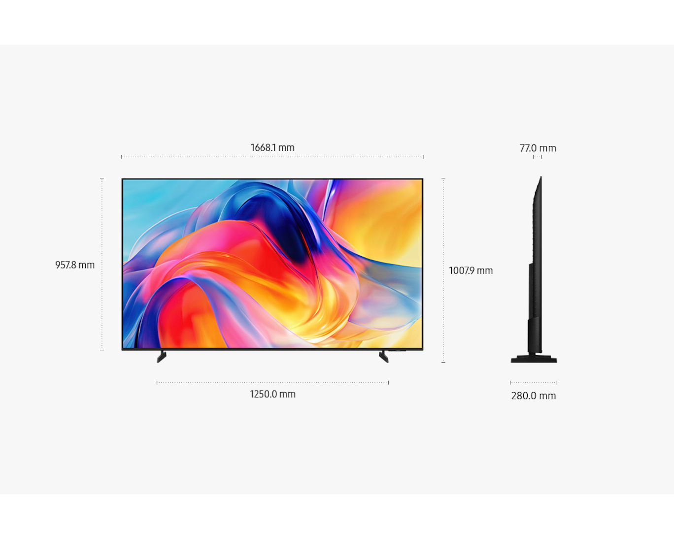 SAMSUNG UA75M75HAK Mini LED M75H 4K Vision AI Smart TV 75inch