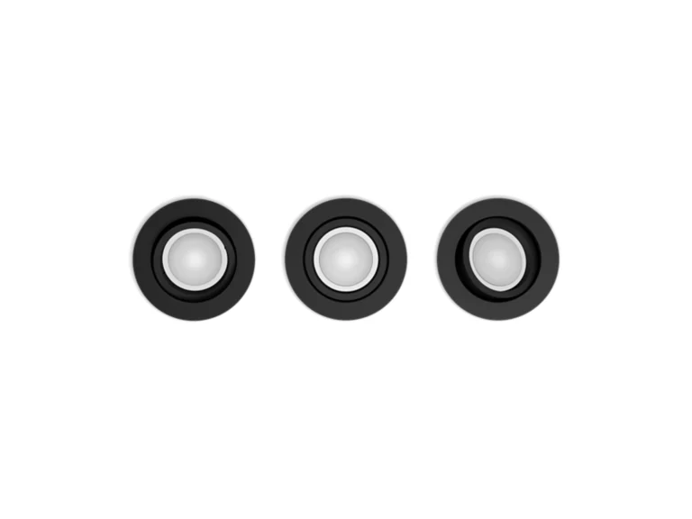 PHILIPS Centura Hue Recessed R. black 3x4.2W