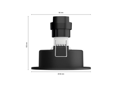 PHILIPS Centura Hue Recessed R. black 1x4.2W