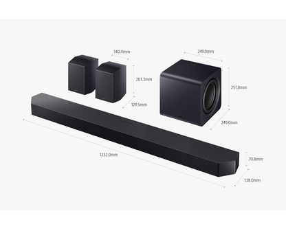 SAMSUNG HW-Q990H/XS Soundbar 11.1.4ch Subwoofer & Rear Speaker