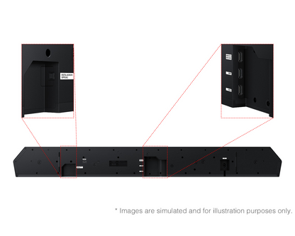 SAMSUNG HW-Q990H/XS Soundbar 11.1.4ch Subwoofer & Rear Speaker