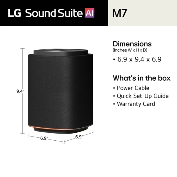 LG M7 Wireless Speaker With Dolby Atmos FlexConnect