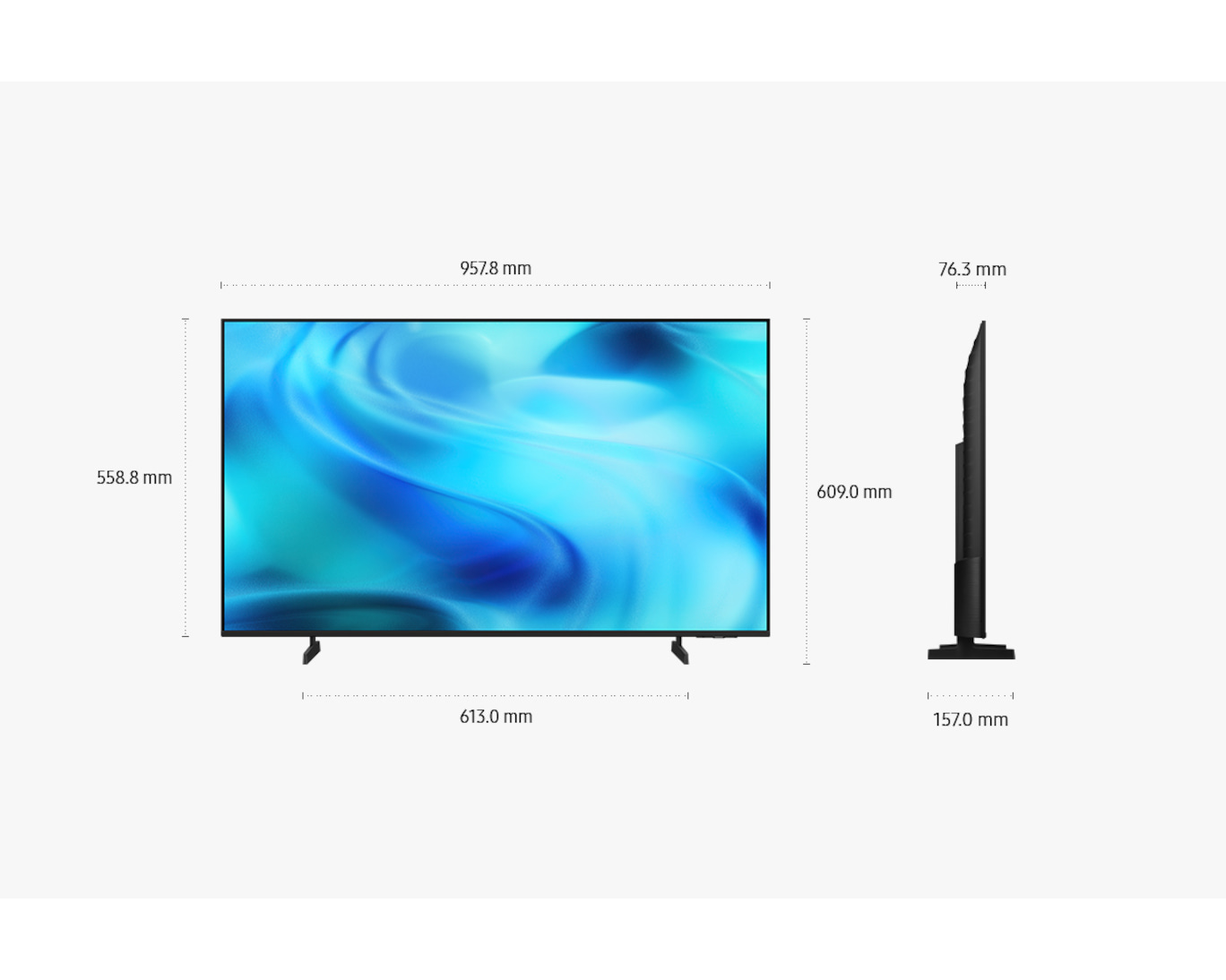 SAMSUNG UA43U8000HK Crystal UHD U8000H 4K Vision AI Smart TV 43Inch