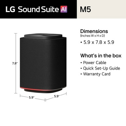 LG M5 Wireless Speaker With Ch 1.1.1 Dolby Atmos FlexConnect