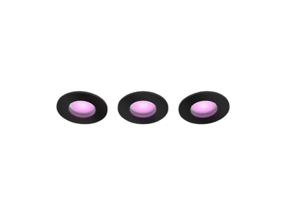 PHILIPS Xamento Hue Recessed black 3x4.2W