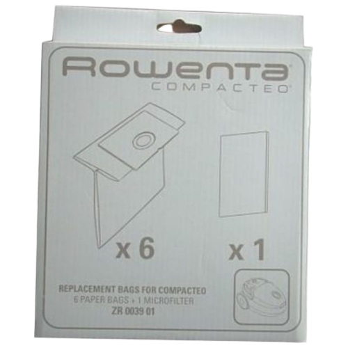 ROWENTA ZR0039 ROWENTA COMPACTEO DUST BAG X 6 + MICROFILTER