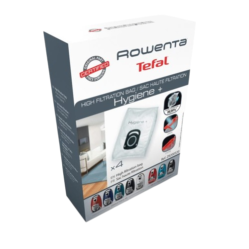 TEFAL ZR2005 Hygiene+ Dust Bag (4 pcs – for Silence Force 4A Series)