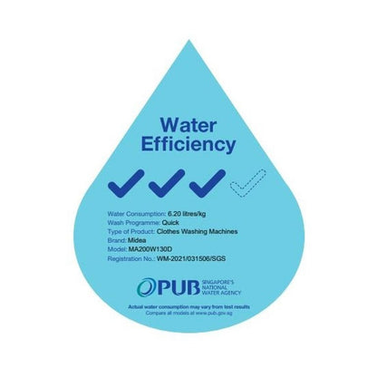 MIDEA MA200W130D Top Load  Washing Machine 13kg