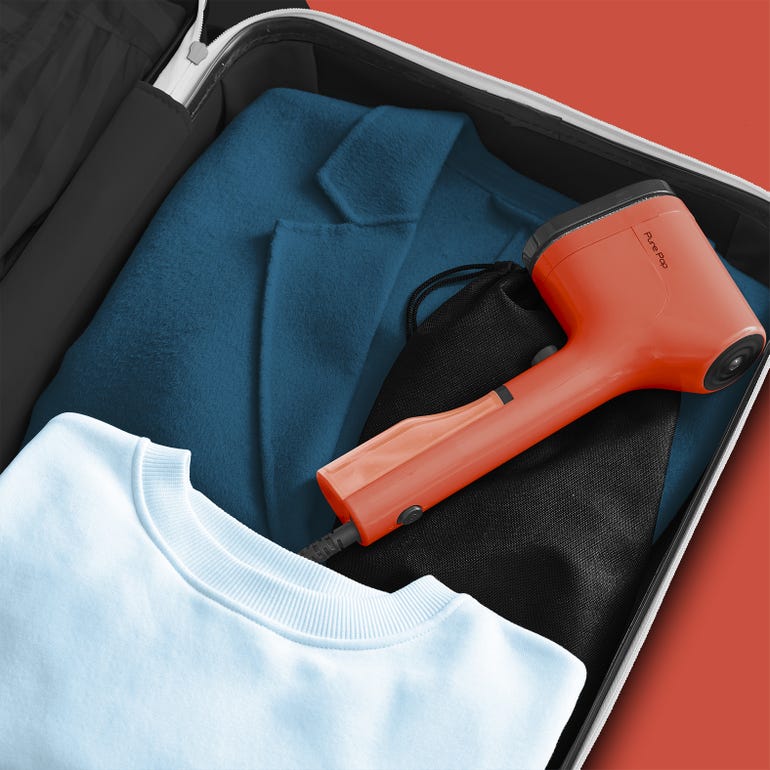 TEFAL DT2022 Pure Pop Handheld Garment Steamer - Red