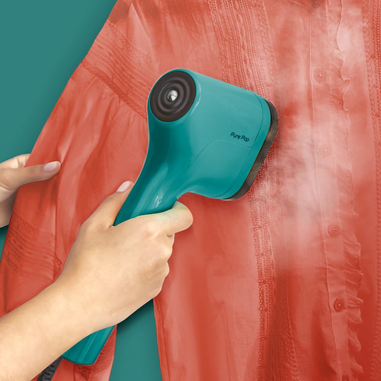 TEFAL DT2024 Pure Pop Handheld Garment Steamer - Green