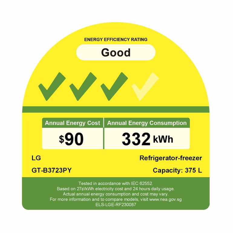 LG GT-B3723PY 2 Door Fridge 375L