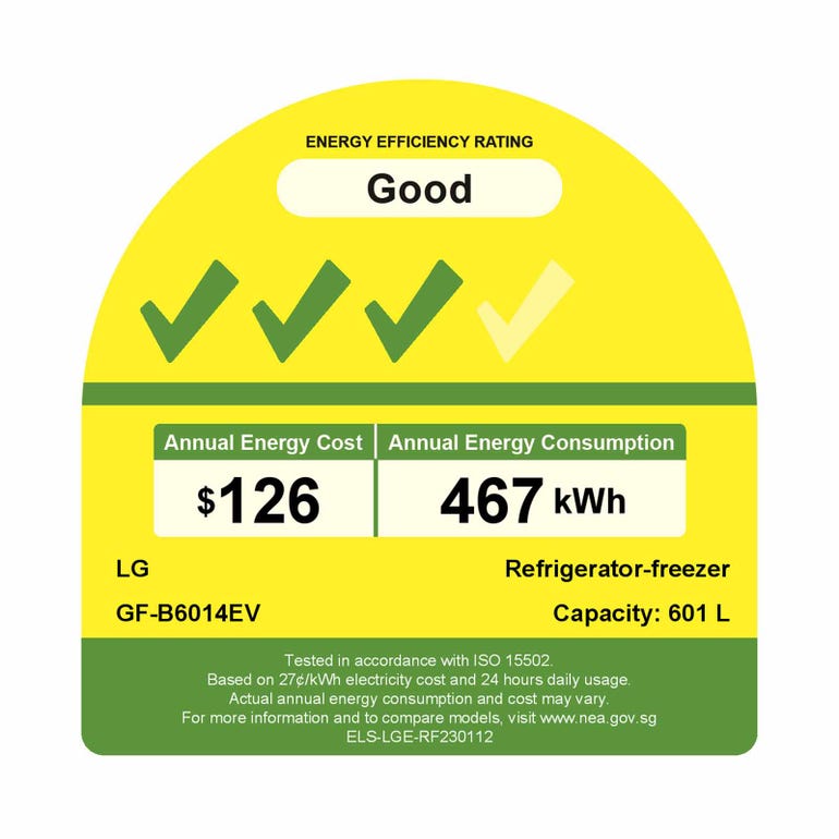 LG GF-B6014EV Multi-Door Fridge 601L
