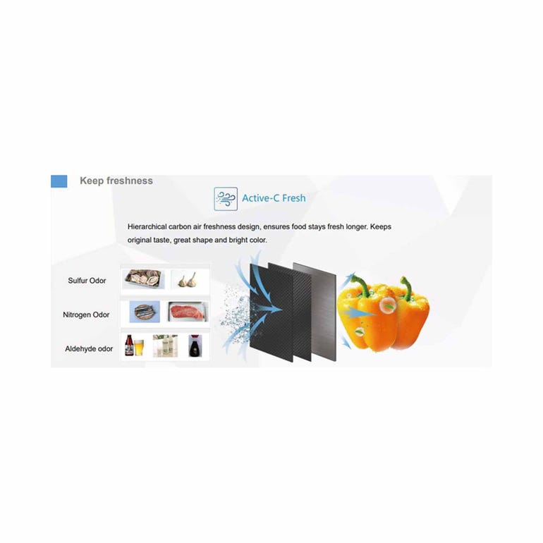 MIDEA MDRT489FGX46-SGN 2 Door Fridge-Top Mount Freezer 338L