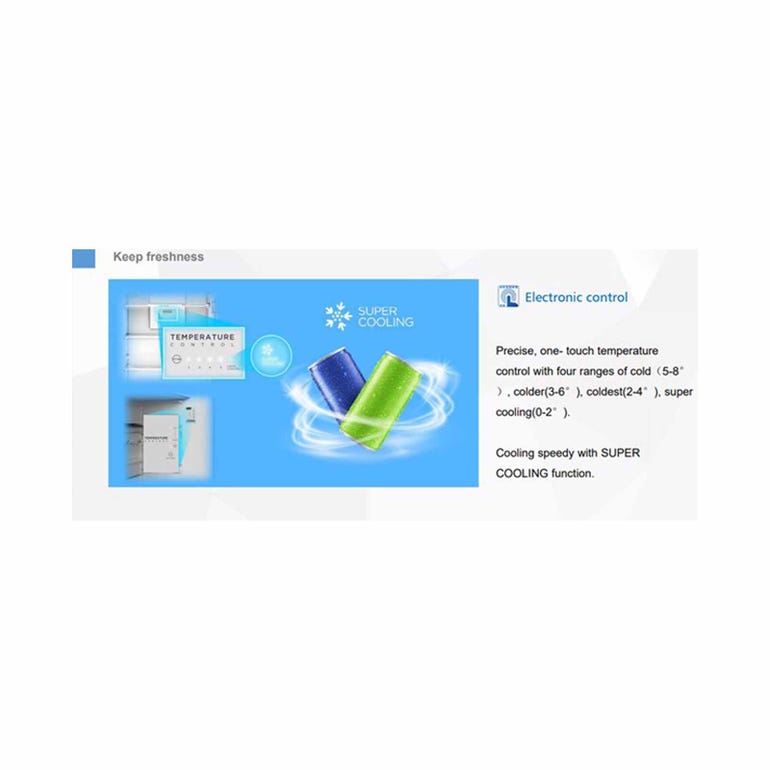 MIDEA MDRT489FGX46-SGN 2 Door Fridge-Top Mount Freezer 338L