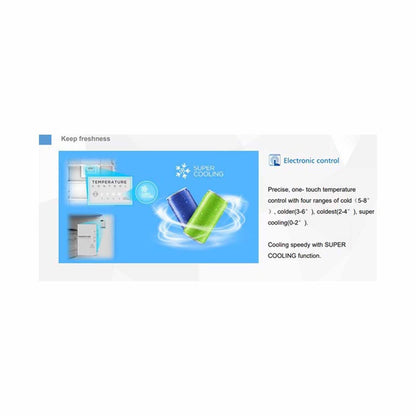 MIDEA MDRT489FGX46-SGN 2 Door Fridge-Top Mount Freezer 338L