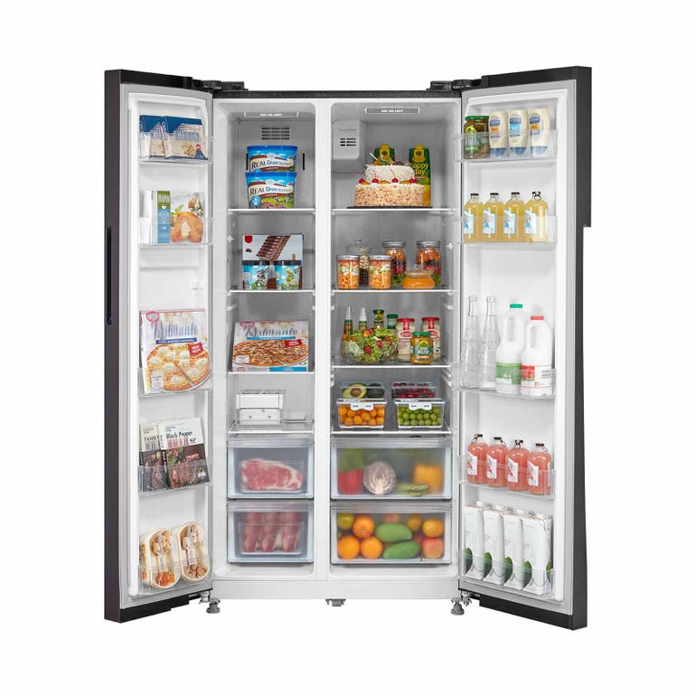 MIDEA MDRS710FIE28SG Side By Side Fridge 548L