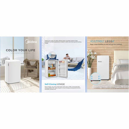 MIDEA MDRD143FGB01-SG Bar Fridge 93L