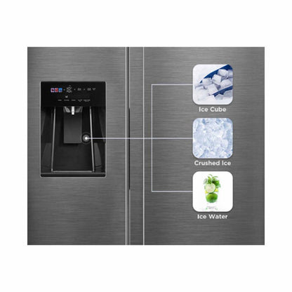 MIDEA MDRS761MYC45SG Side By Side Fridge 574L