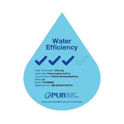 LG T2185NBTB Top Load Washer 8.5kg