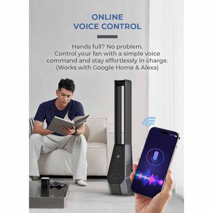 MISTRAL MBFAP4236DRW DC Blade Free Fan With Remote 42”