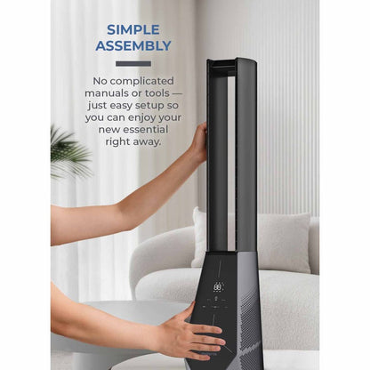 MISTRAL MBFAP4236DRW DC Blade Free Fan With Remote 42”