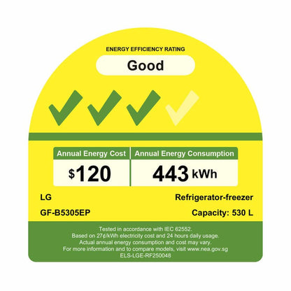 LG GF-B5305EP Multi-Door Fridge 530L