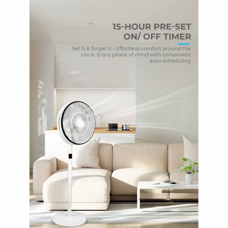 MISTRAL MSF1455DRW DC Stand Fan With Remote 14”