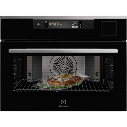 ELECTROLUX KVAAS21WX 60cm UltimateTaste 900 built-in compact steam oven with 43L capacity