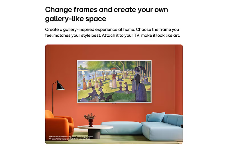 LG 55LX7BPSA Gallery TV AI with frame LX7 4K ART TV 55”