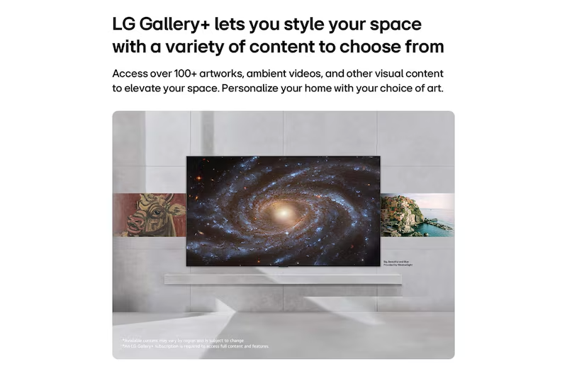 LG 65LX7BPSA Gallery TV AI with frame LX7 4K ART TV 65”