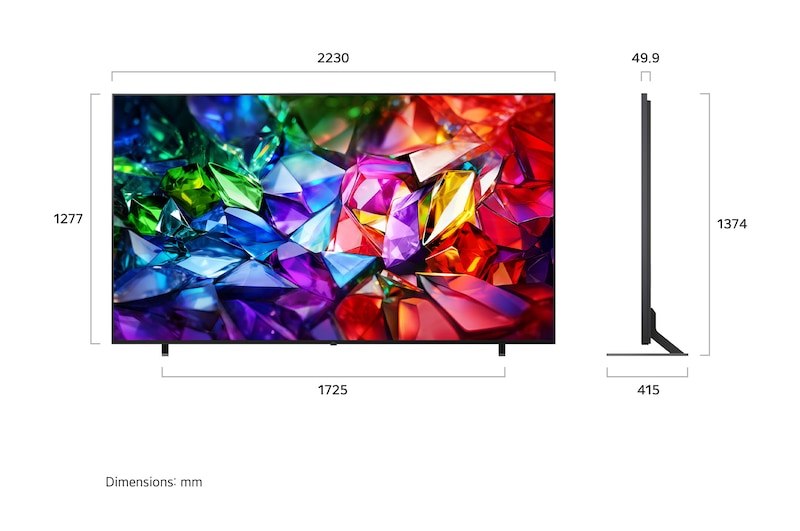 LG 100MRGB96BS Micro RGB evo AI MRGB96 4K Smart TV 100”