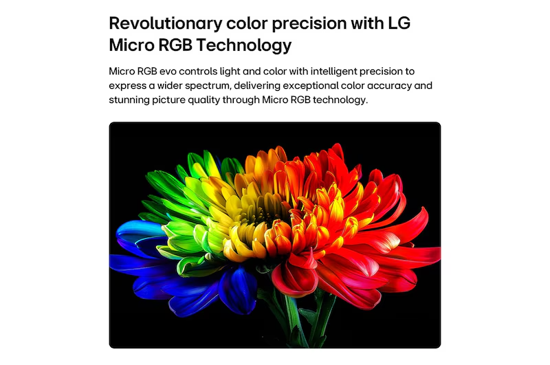 LG 100MRGB96BS Micro RGB evo AI MRGB96 4K Smart TV 100”