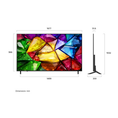 LG 75MRGB86BSA MINI RGB EVO AI THINQ 4K Smart TV 75inch