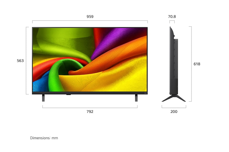 LG 43NU855BPSA NANO 4K UHD AI NU85 Smart TV 43inch