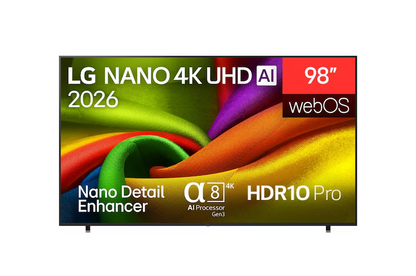LG 98NU855BPSB NANO 4K UHD AI NU85 Smart TV