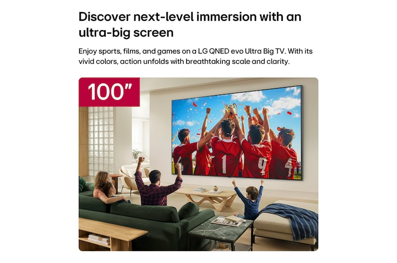 LG 100QNED86BS QNED evo AI Mini LED QNED86 4K Smart TV 100"