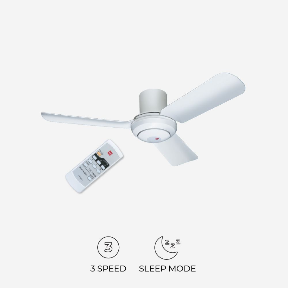 KDK M11SU 3-Blades Remote Control AC Ceiling Fan (110cm)
