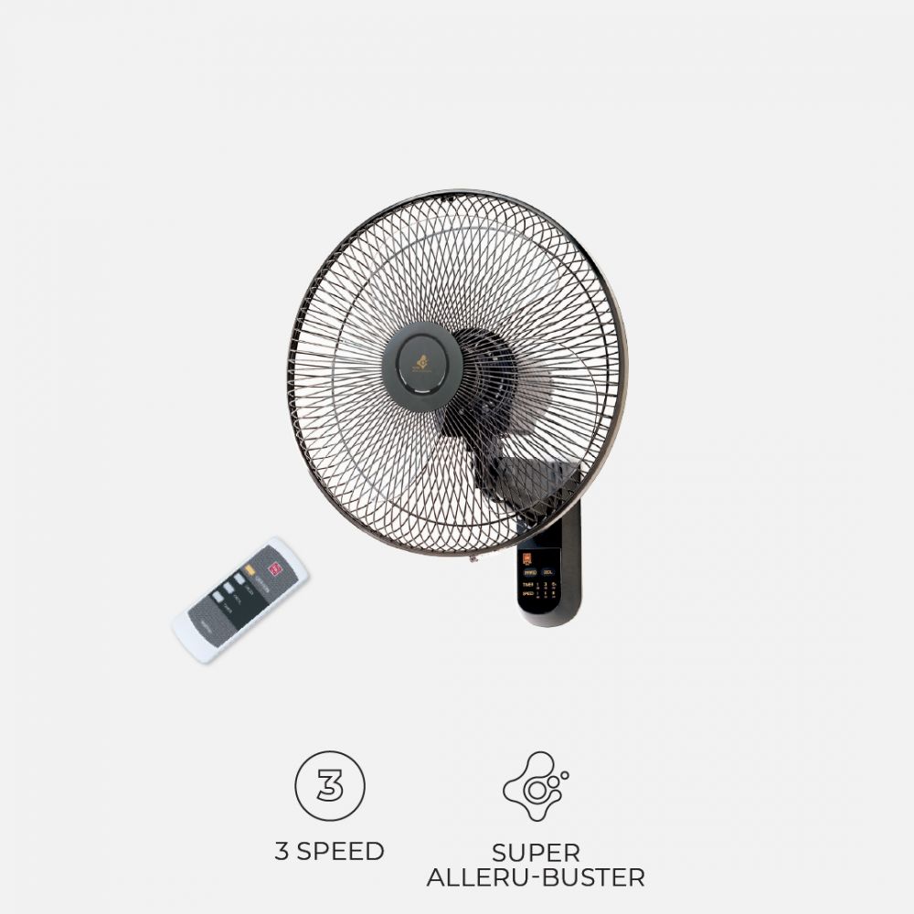 KDK M40MS 3-speed Wall Fan with Remote Control (40cm/16”)