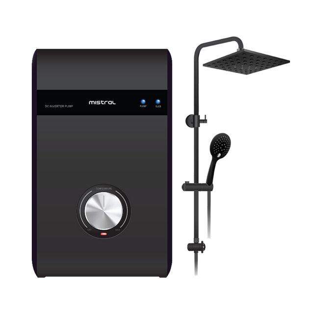MISTRAL MSH88MBK Instant Shower Heater with DC Pump