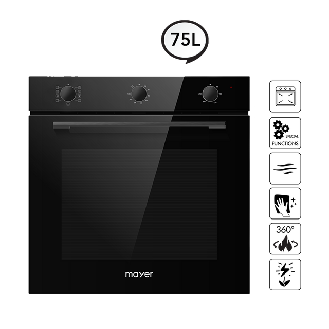 MAYER MMDO8R Built-in Oven with Smoke Ventilation System 60cm