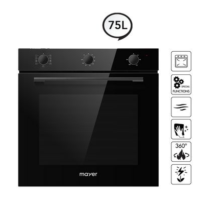 MAYER MMDO8R Built-in Oven with Smoke Ventilation System 60cm