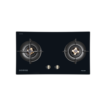 MAYER MMGH7721HI 2 Burner Glass Gas Hob 76cm