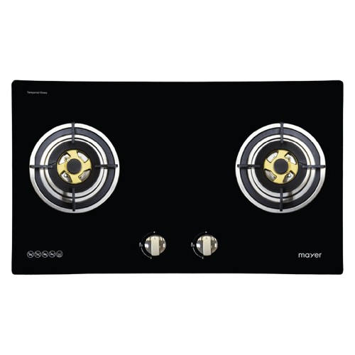 MAYER MMGH772HI 2 Burner Glass Gas Hob 78cm